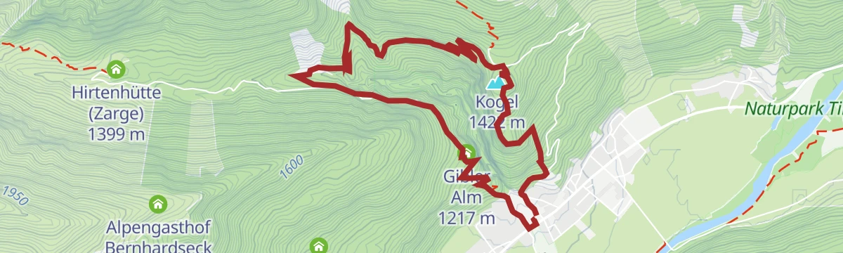 Route map: Geierwally Rundwanderweg